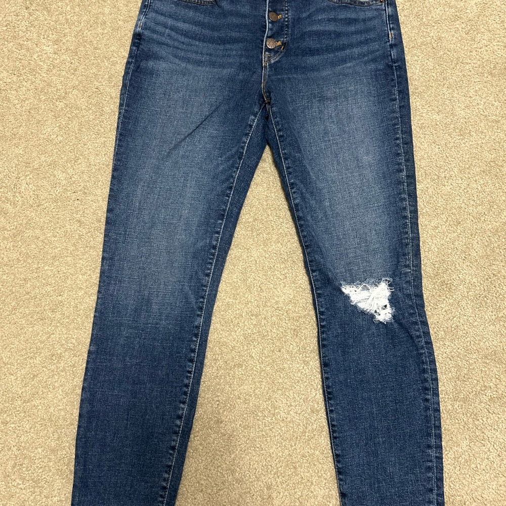 J. Crew 9” Mid-Rise Skinny Jeans